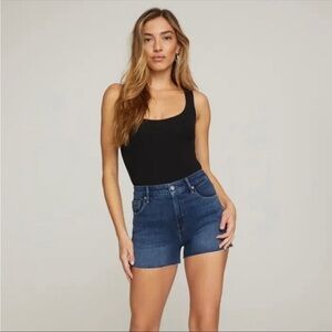 Good American Cutoff High Waist Denim Shorts 2/26